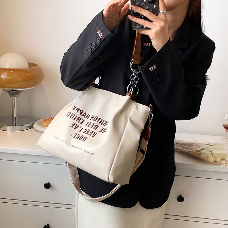 Onozo Dames Designer Grote Tote Handtas - Kaki
