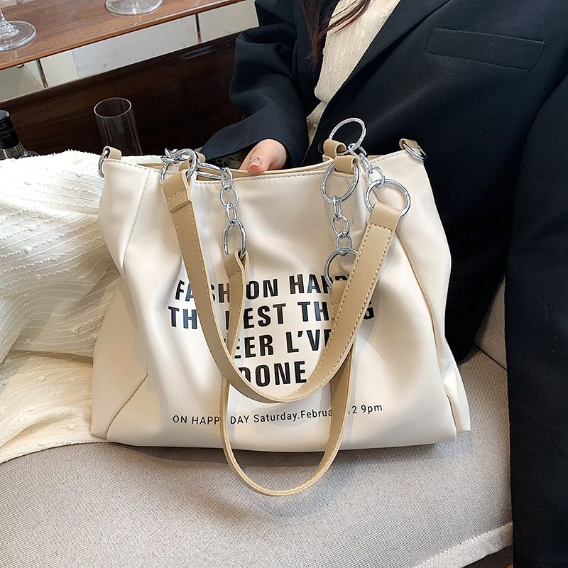 Onozo Dames Designer Grote Tote Handtas - Kaki
