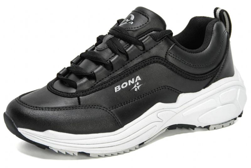 Onyinye Dames Sneaker Wedge Tennisschoenen - Zwart