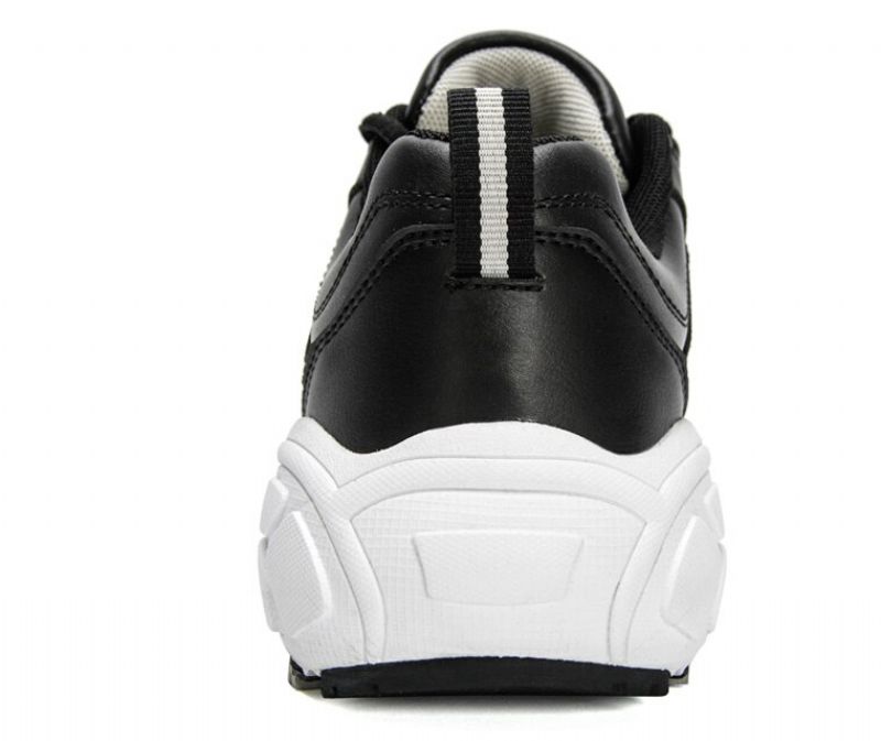 Onyinye Dames Sneaker Wedge Tennisschoenen - Zwart