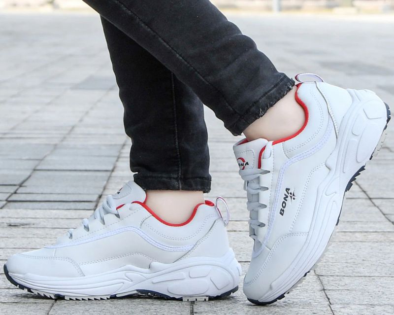 Onyinye Dames Sneaker Wedge Tennisschoenen - Zwart