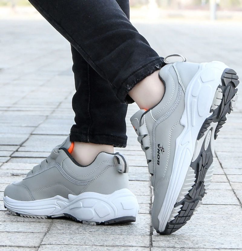 Onyinye Dames Sneaker Wedge Tennisschoenen - Zwart