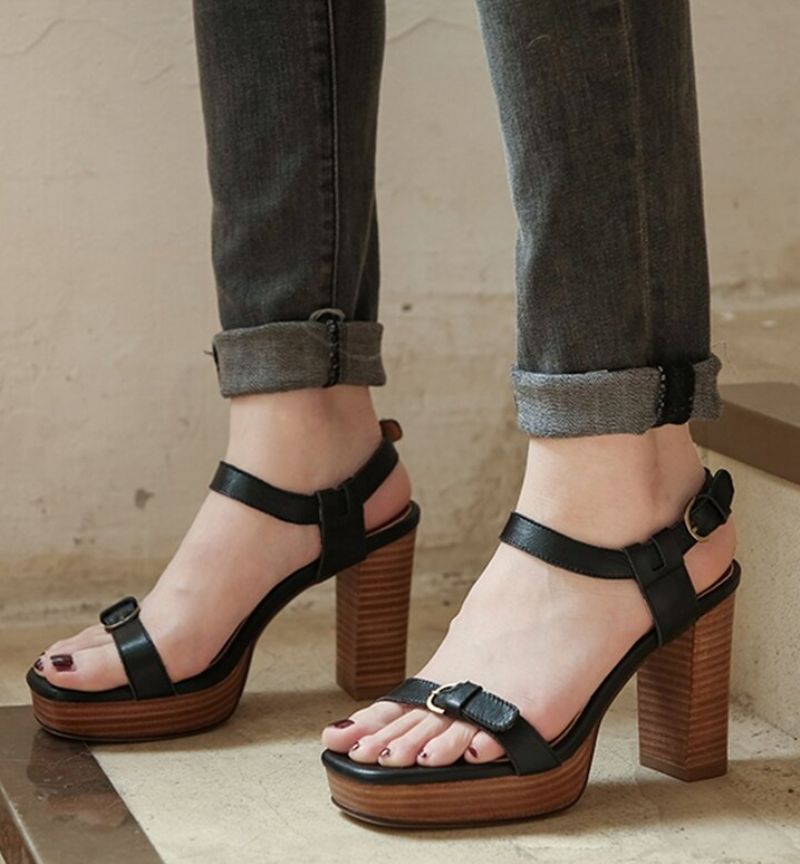 Opalo Dames Sandalen Schoenen - Bruin