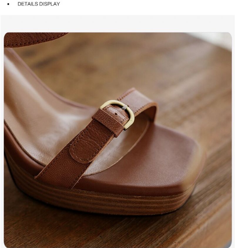 Opalo Dames Sandalen Schoenen - Bruin