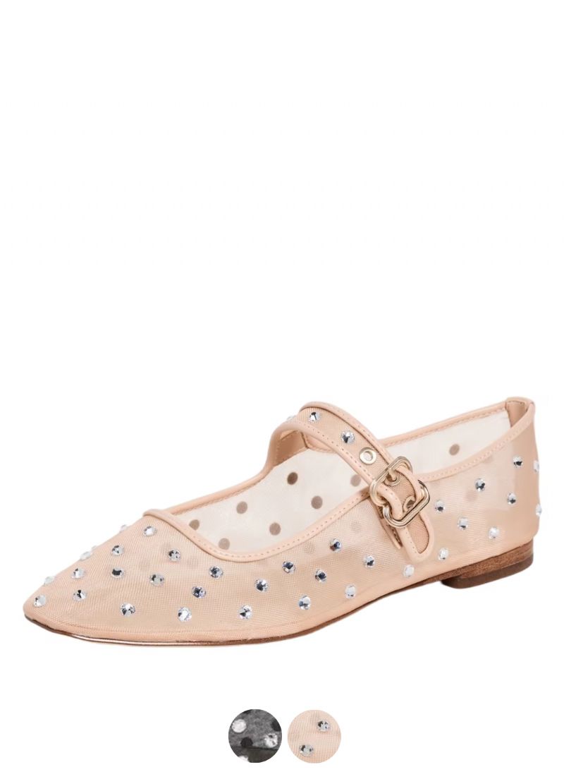 Oralia Dames Strass Ballet Platte Schoenen