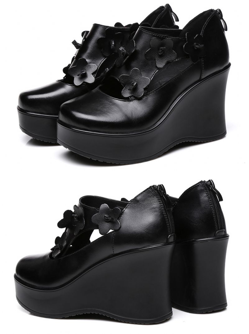 Oriana Dames Platform Schoenen - Zwart