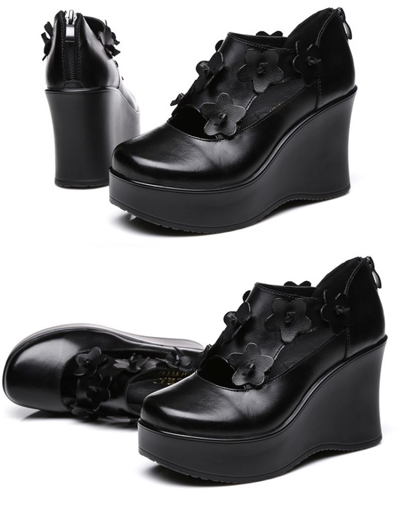 Oriana Dames Platform Schoenen - Zwart