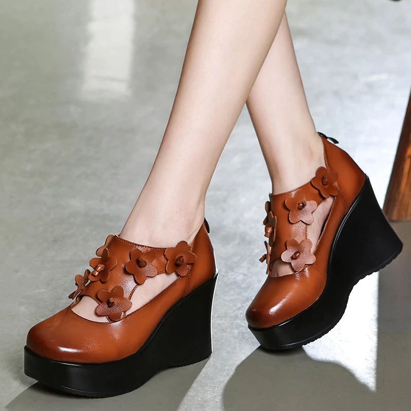 Oriana Dames Platform Schoenen - Zwart