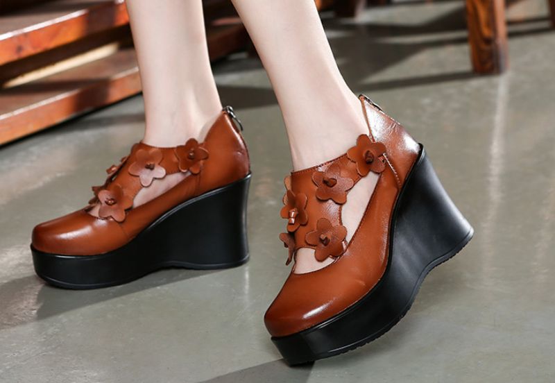 Oriana Dames Platform Schoenen - Zwart