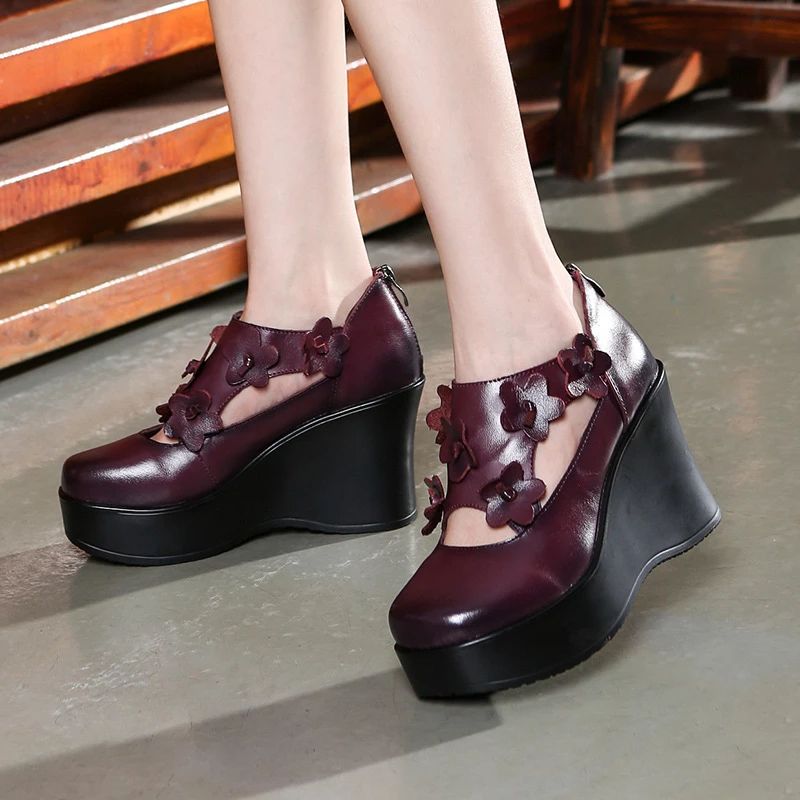 Oriana Dames Platform Schoenen - Zwart