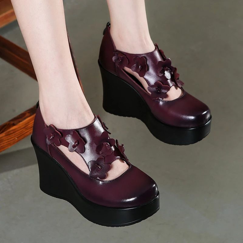 Oriana Dames Platform Schoenen - Zwart