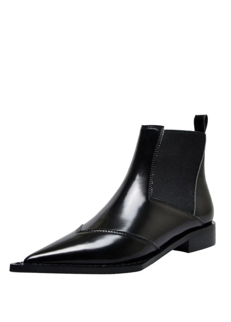 Oriana Dames Pointed Toe Black Boots