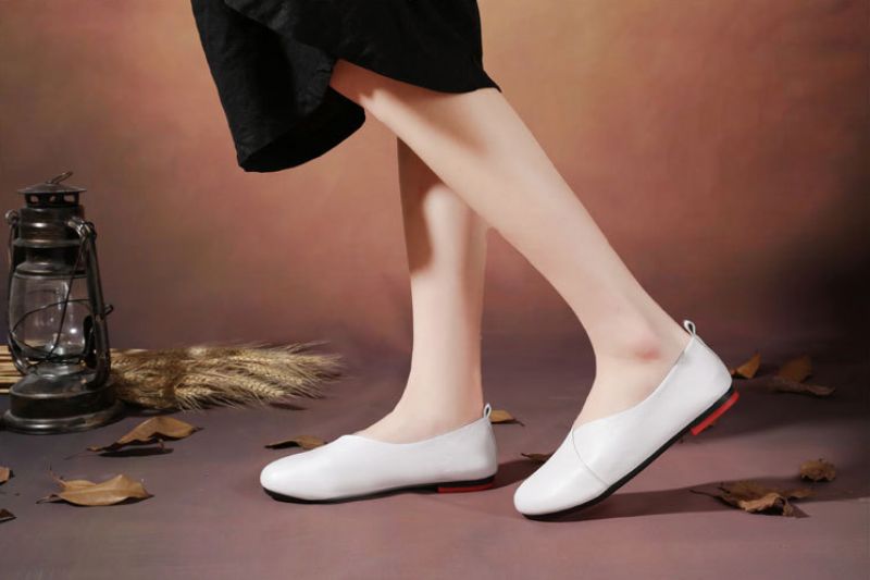 Oriol Dames Platte Schoenen - Groen
