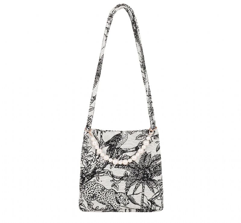 Orla Dames Stoffen Crossbody Handtas - Zwart