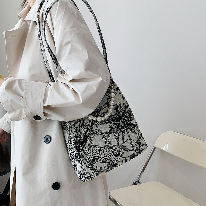 Orla Dames Stoffen Crossbody Handtas - Zwart