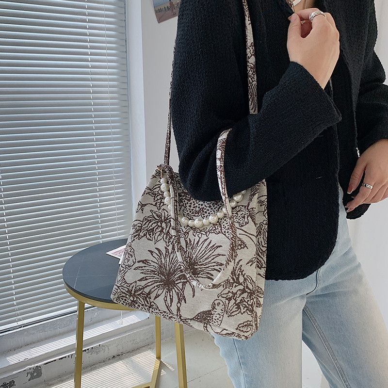 Orla Dames Stoffen Crossbody Handtas - Zwart