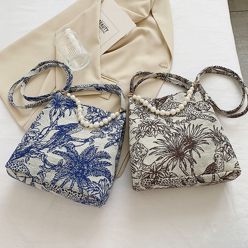 Orla Dames Stoffen Crossbody Handtas - Zwart
