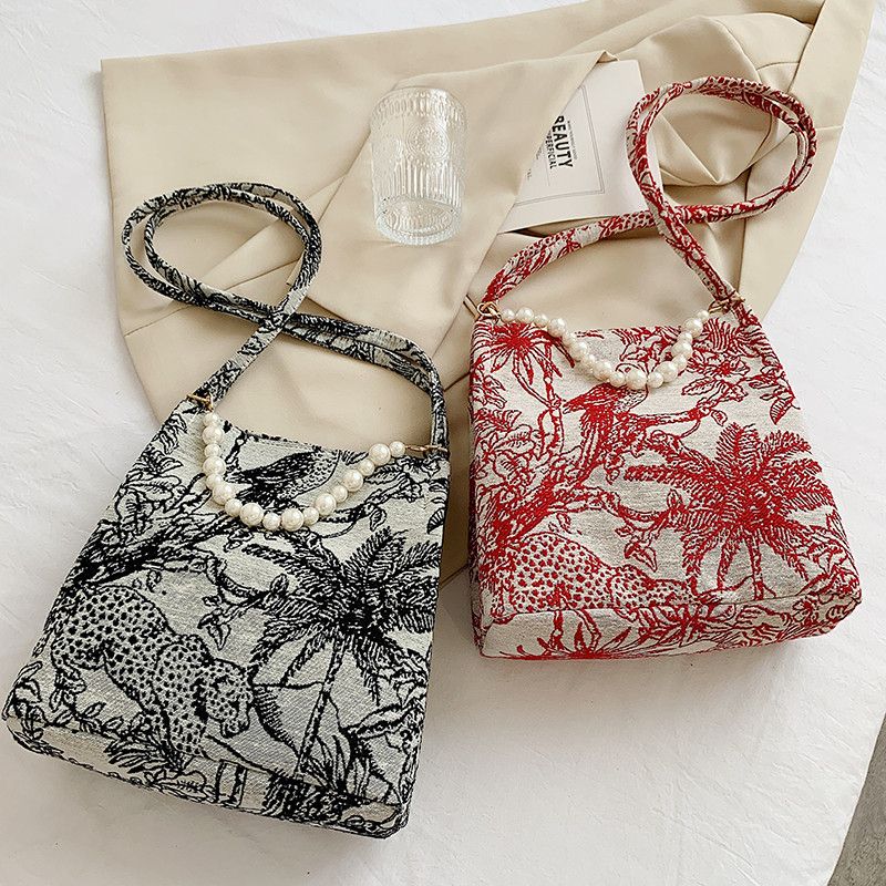 Orla Dames Stoffen Crossbody Handtas - Zwart