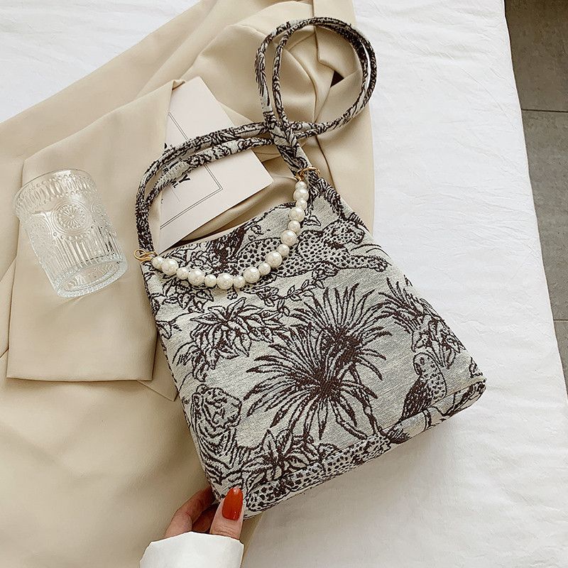Orla Dames Stoffen Crossbody Handtas - Zwart