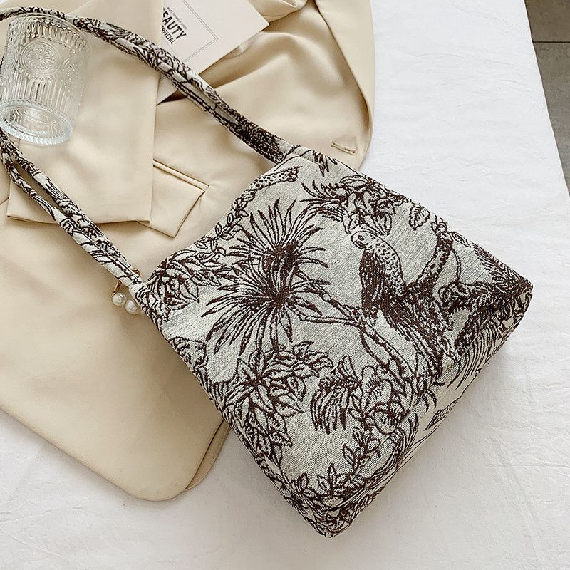 Orla Dames Stoffen Crossbody Handtas - Zwart