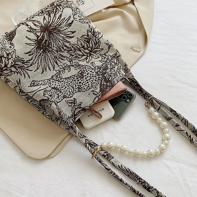 Orla Dames Stoffen Crossbody Handtas - Zwart
