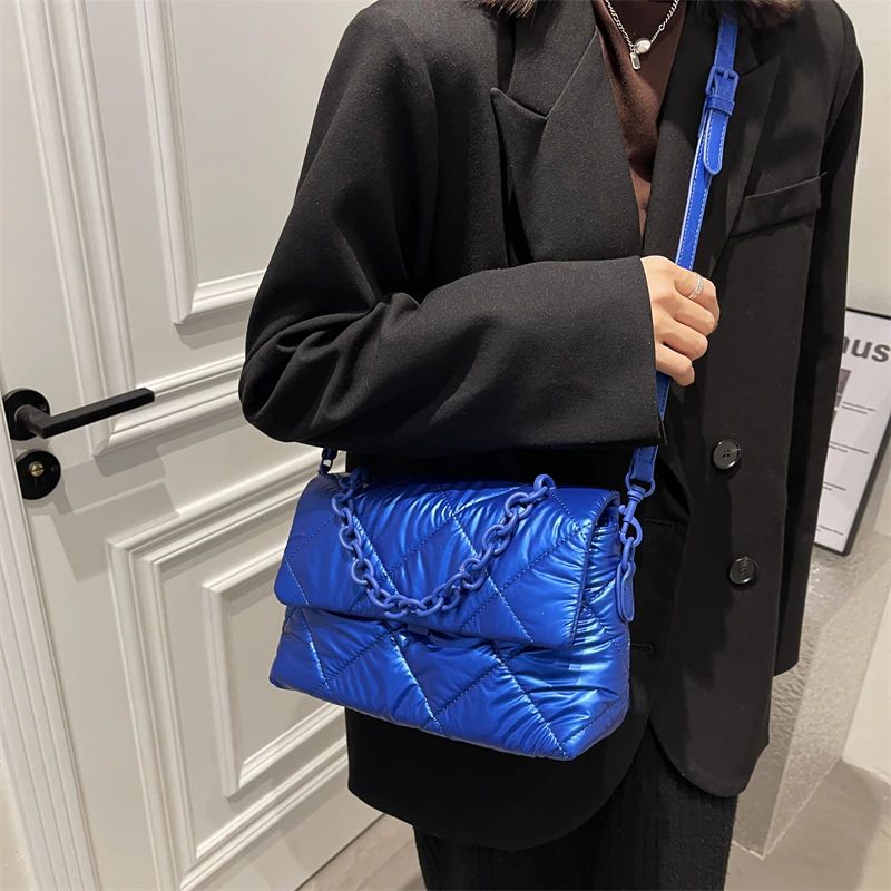 Orley Dames Luxe Handtas Met Ketting - Zwart