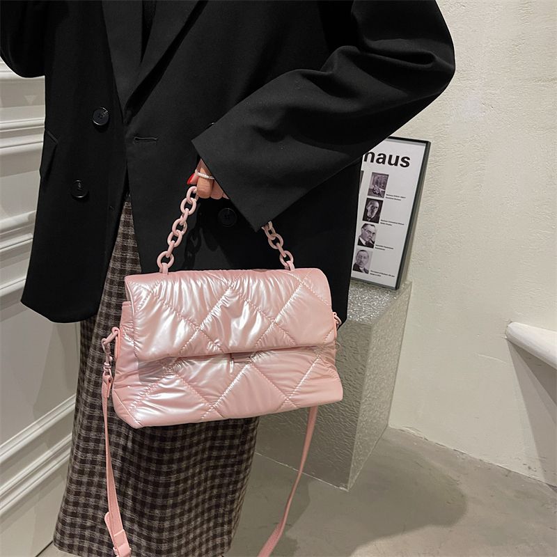 Orley Dames Luxe Handtas Met Ketting - Zwart