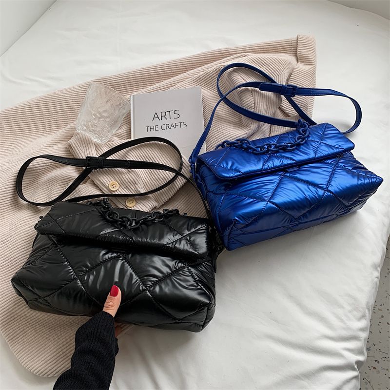 Orley Dames Luxe Handtas Met Ketting - Zwart