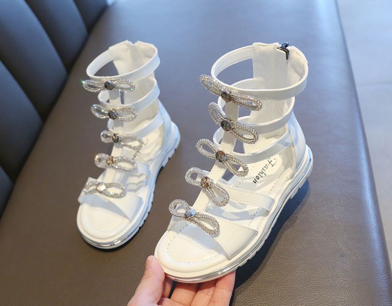 Orlin Gladiator Sandaal Voor Meisjes - Zwart