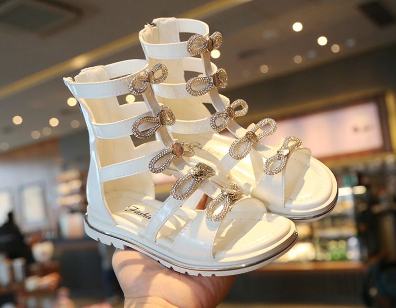 Orlin Gladiator Sandaal Voor Meisjes - Zwart