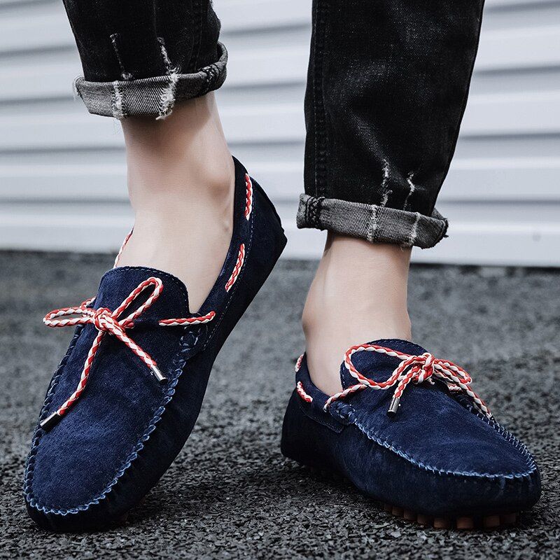 Oswaldo Heren Suède Leren Loafer - Khaki 1