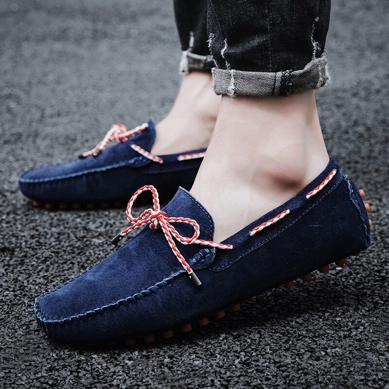 Oswaldo Heren Suède Leren Loafer - Khaki 1