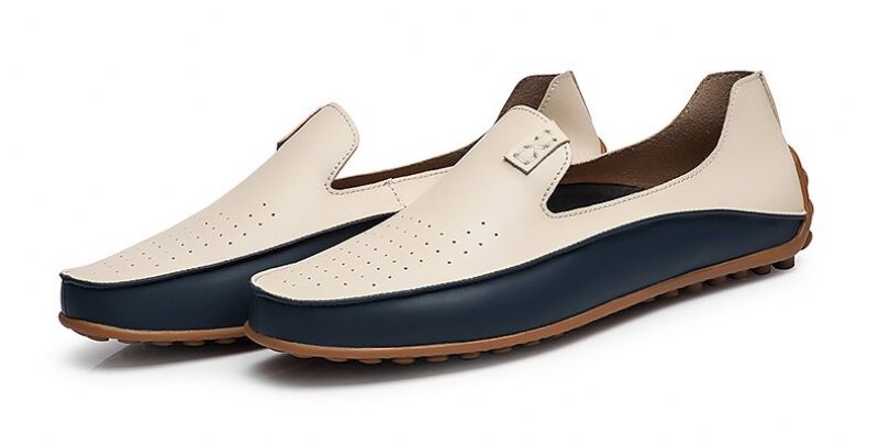 Otamendi Heren Loafers Casual Schoenen - Wit