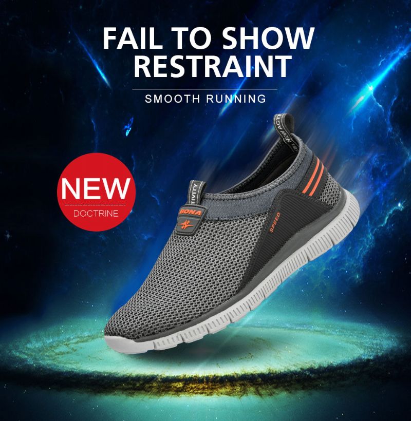 Ozio Heren Slip-on Sneaker - Zwart