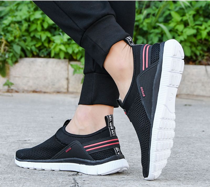 Ozio Heren Slip-on Sneaker - Zwart