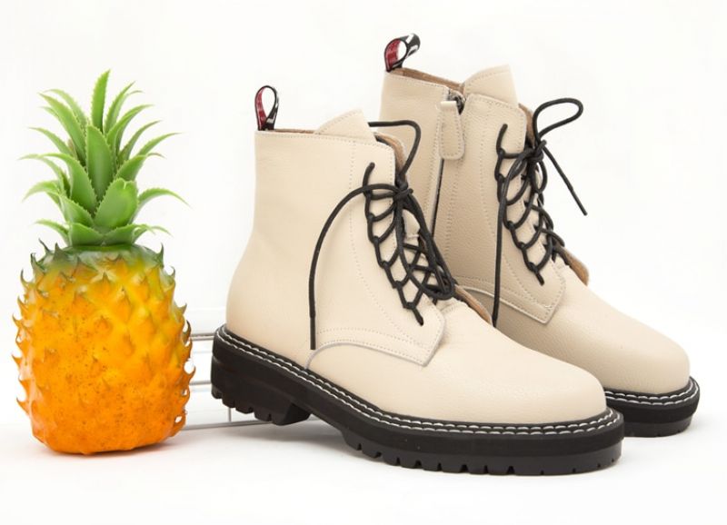 Pablos-laarzen Voor Dames - Beige Pluis