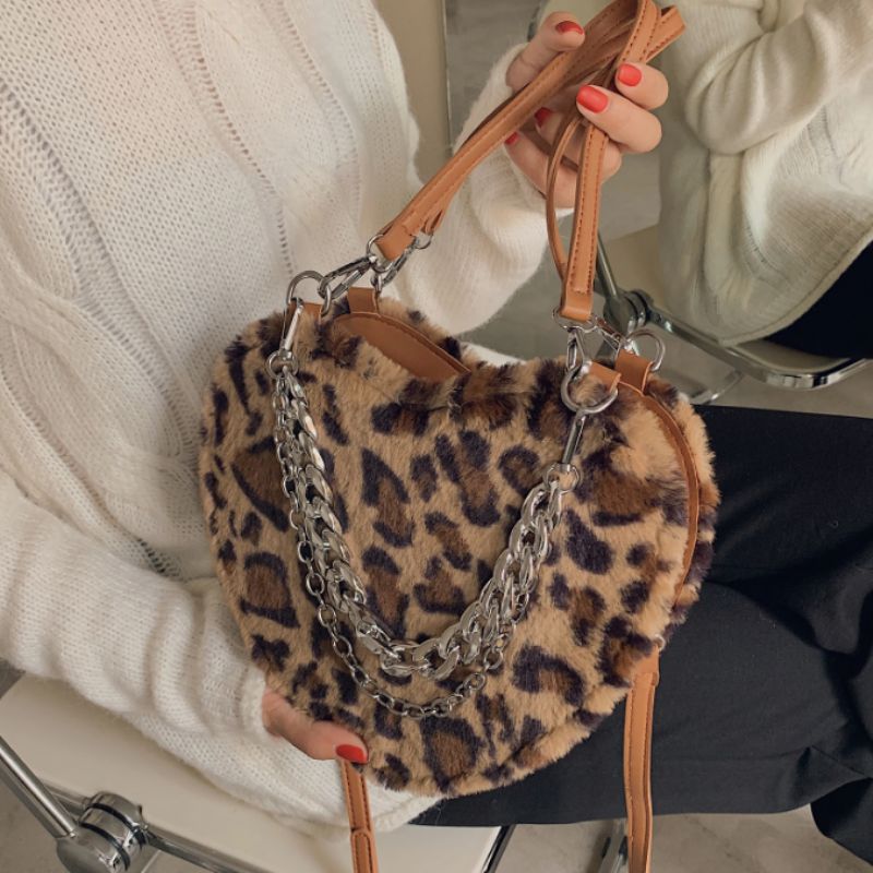 Paily Dames Kunstleren Crossbody Handtas - Bruin