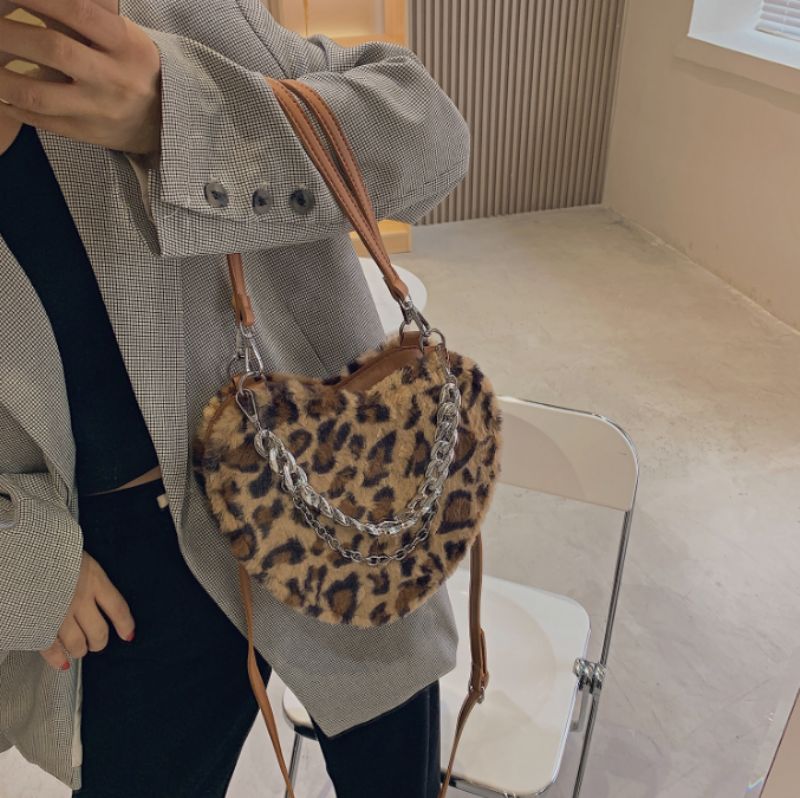 Paily Dames Kunstleren Crossbody Handtas - Bruin