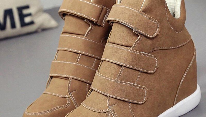 Pakin Comfortabele Platte Leren Casual Enkellaarsjes Voor Dames - Bruin