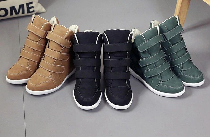 Pakin Comfortabele Platte Leren Casual Enkellaarsjes Voor Dames - Bruin