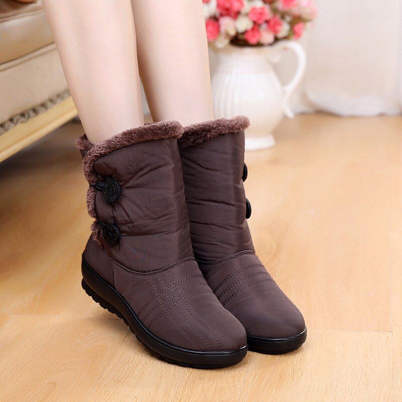 Palma Dames Snowboots Warm Waterdicht - Rood