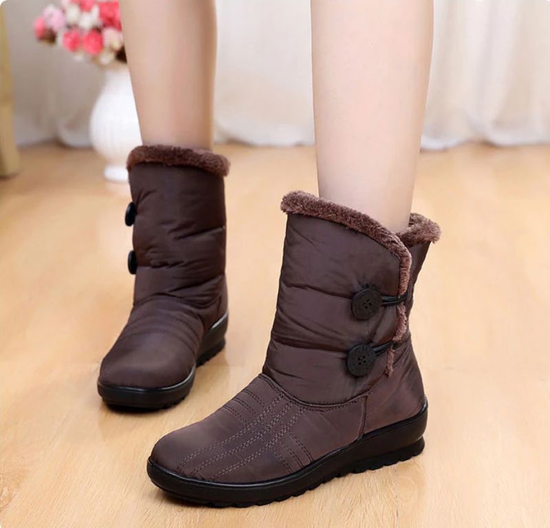 Palma Dames Snowboots Warm Waterdicht - Rood