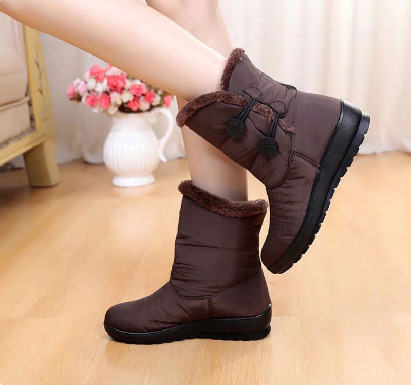 Palma Dames Snowboots Warm Waterdicht - Rood
