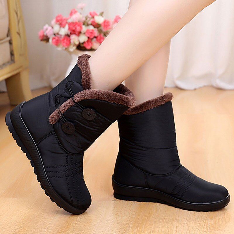 Palma Dames Snowboots Warm Waterdicht - Rood