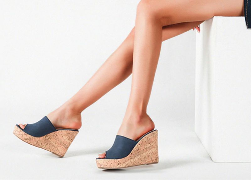 Palmira Wedges - Zwart