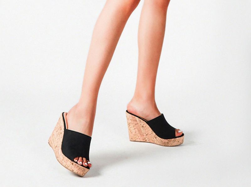 Palmira Wedges - Zwart