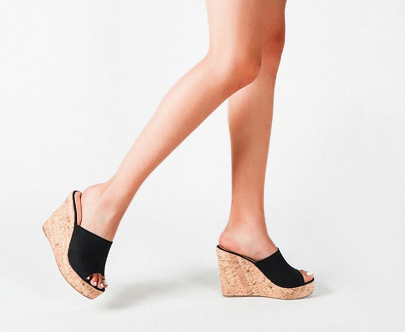 Palmira Wedges - Zwart