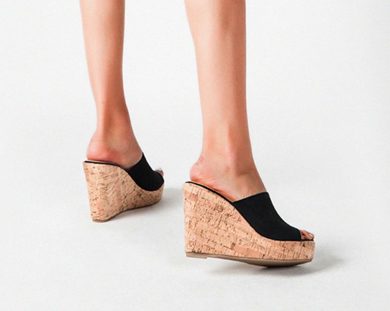 Palmira Wedges - Zwart