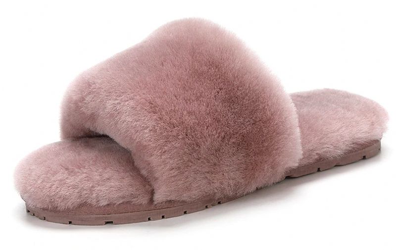 Pancha Dames Pantoffels Schoenen - DONKERROZE