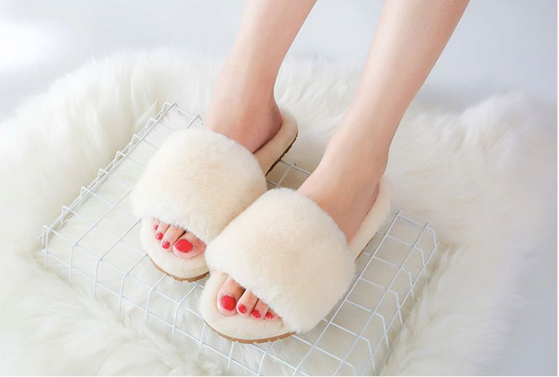 Pancha Dames Pantoffels Schoenen - DONKERROZE